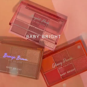 BABY BRIGHT Eyeshadow Palette Bronze Brown Eye Palette 0.7g x 6Colors - Pigmented Tahan Lama