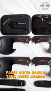 Paket Garnish Outer Cover Door Handle Tank Cover Mobil All New Avanza 2012-2014 All Variant Rline