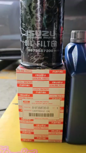 SET น้ำมันเครื่อง เกียร์ ออโต้+เฟืองท้าย ISUZU D-Max com : Valvoline Super Commonrial 15W-40 ขนาด 6+1L + วาโวลีน Maxlife ATF 3.78L + Valvoline LSD 85W-140 = 3 ขวด + กรองเครื่อง D-Max com แท้ศูนย์