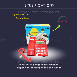 Sahitel Telepon Single Line Telephone S52 Merah