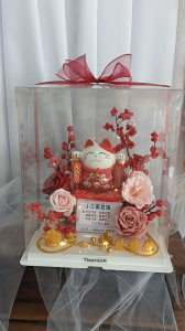 TTEEN GIFT Grand Opening Soap Flower Lucky Cat Business House Warming Congratulations 招财猫开业礼品礼盒