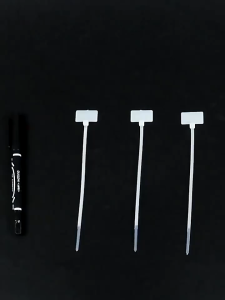 100PCS Easy Mark Nylon Cable Ties Tag Labels Plastic Tag Self Locking Zip Ties 4x150mm