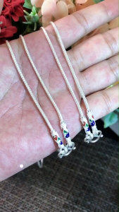 ITS ME PRE-ORDER สร้อยคอเงินแท้สุโขทัย งานสุโขทัย ลายเปีย สร้อยหนัก 3 สลึงตัน ยาว 16-24 นิ้ว(เนื้อเงินแท้)