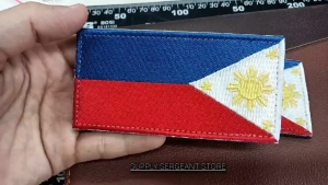 10CM RIGHT ARM PATCH PH FLAG PHIL PHILIPPINE FLAG REVERSE