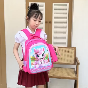 Balo cho bé tiểu học lớp 1-2 ba lô chống gù in nổi 3D hình siêu nhân công chúa kuromi dễ thương cặp sách chống thấm nước cấp 1
