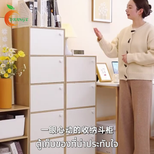 ORANGE 3/4/5ชั้น ตู้ ลิ้นชักเก็บของ ไม้ ตู้หนังสือ ชั้นวางของ แข็งแรงและทนทาน สำหรับจัดเก็บห้อง รุ่นและขนาดต่างๆ【จัดส่งจากกรุงเทพฯ】