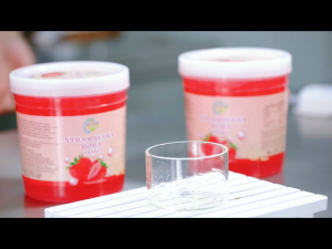 HYX STRAWBERRY FLAVORED POPPING BOBA milk tea fruit tea sinkers quality product drink toppings 1.3kg