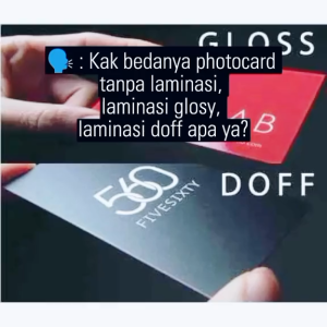 Cetak Photocard Custom [Isi 50 Pcs] [310 Gsm] Gambar Bebas Anime KPOP Proses Cepat