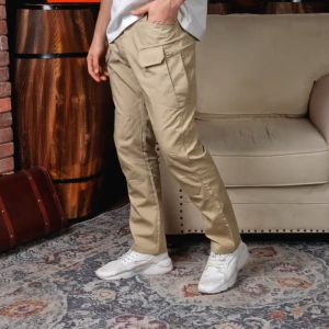 Tactical Pants for Men Waterproof Cargo Pants Men Breathable SWAT Solid Color Combat Cargo Trousers