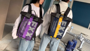 Comelnya Bag Sporty Backpack Glow In The Dark Stripe Large Compartment Beg Galas Ruang Besar Jalur Menyala Dalam Gelap