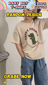 Buy2 Get1!CICI Baby Boy Cotton T Shirts 3pc Blouse Pajama Shirt Kids Boys Clothes Top Short Sleeve baby boy outfit dress for baby boy  OOTD Cotton T-shirt Comfortable Soft 0-6Y COD T-shirt for kids Boy tops for boy Printed T shirt Random design 3pc
