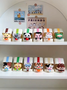 MEKANSM Mini Bricks Toys Cute Cartoon/ Mainan Bricks Hewan/Mainan Balok Kartun/ Mainan Edukatif