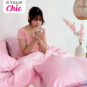 TULIP CHIC พิมพ์ลาย CHIC P11 ชุดผ้าปู ผ้าห่มนวม ให้ความมินิมอล สัมผัสนุ่มไม่ระคายผิว