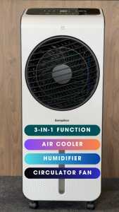 EuropAce 3-IN-1 DC Air Circulator Air Cooler and Humidifier | ECO3451D | 3-IN-1 Function Effergy Efficient Ultra Slim & Compact