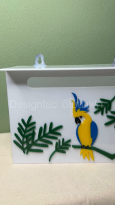 ตู้จดหมายอะคริลิคลายสวยๆ ตู้รับจดหมาย ตู้ไปรษณีย์ นูนสวยมีมิติ สไตล์โมเดิร์น มินิมอลDesignfac