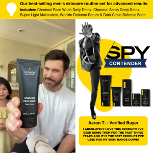 LUMIN | Bad Ass Bundle: Cleanse Balance Skin’s pH Exfoliate Moisturize Boost Sun Damage Repair