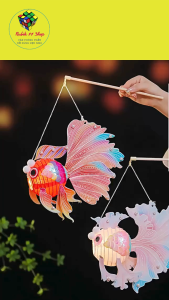 [Có Ngọc] Lồng Đèn Trung Thu Hot Trend Cá Koi Loại 1 Có Ngọc Lồng Đèn Đẹp Cho Bé - Quà Tặng Lễ Hội Tết Trung Thu - Rubik 77