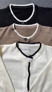 ROSSY CARDIGAN RAJUT BASIC KNITWEAR KOREAN STYLE WANITA