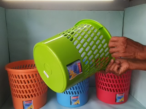Keranjang Sampah Plastik Warna/ Grill Bin C30 / Lion Star