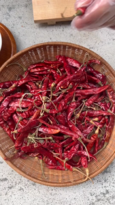 พริกแห้งขายส่ง พริกจินดา เผ็ดมาก พริกแห้งทำพริกป่น 10 kg. (ก้าน10)