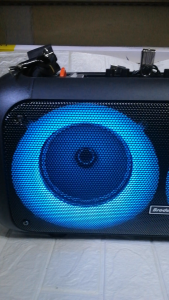 BRUDO BTS 1709 PORTABLE PARTY SPEAKER RGB FLAME LIGHTING EFFECT 6.5 INCH subwoofer