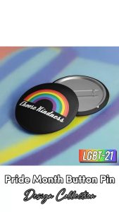 Transfer it Button pin 1.75 Inches Set of 3 LGBT pride month Love always wins love wins pride