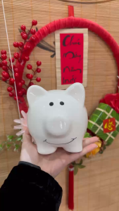 Heo Sứ Tiết Kiệm Dáng Mini Nhiều Hoạ Tiết Gam Màu Xinh Xắn Quà Tặng Cho Bé Gốm Sứ Cao Cấp Bát Tràng