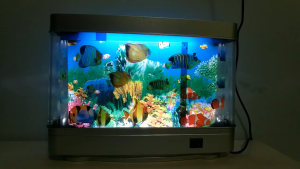 V.TOP Simulasi Aquarium Palsu Listrik Lampu Ikan Aquarium Aquascape Dekorasi Ornamen Ruang Tamu