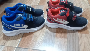 Sepatu Sekolah Anak Laki Laki Warna Hitam Merah Biru Tali Perekat Rekat Velcro Kecil Tanggung Umur Usia PAUD TK SD SMP SMA Kelas 1 2 3 4 5 6 7 8 9 0 Tahun-TUBSCLOTHING331052822