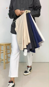 5 ส่วน กางเกงสแล็คทรงคลาสสิค สไตล์เกาหลี กางเกงผ่านการแผ่นดิน ขาเต่อ