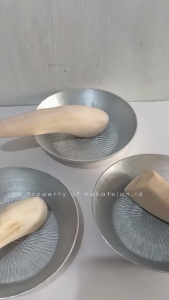 Cobek Aluminium Premium (Free Ulekan Kayu)