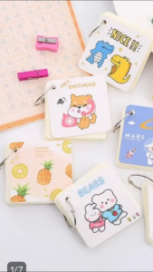 INDO - Student Ring Notepad / Memo Mini Motif Kartun Lucu