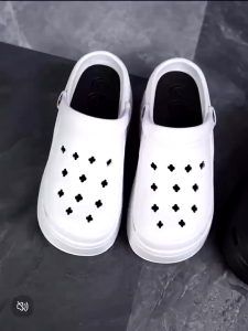 Korean Fashion Crosc For Women High Wedge EVA 9cm/3.5inch Heeled Thick Soled Sandals Slippers#2501