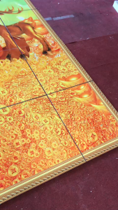 Gạch tranh 3d ốp tường phong thủy mệnh kim - MXC322