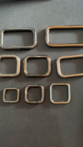 Ring Kotak Kawat Impor Black Nikel (Isi 120 pcs)