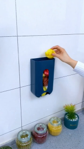 **HOT SELLING** 2024 NEW Multifunctional Storage Box kitchen wall hanging Plastic Bag Dispenser Garbage Bags Storage Box bathroom Organizer shoe cover Roll Paper storage case holder 塑料袋收纳盒