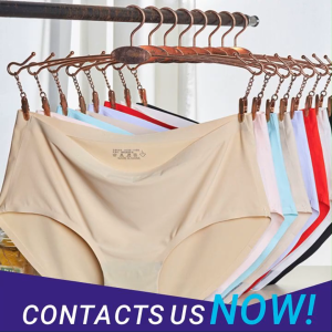 5PCS Celana Dalam Seamless Tanpa Jahitan Anti Nyeplak Fashion Es Sutra CD Pinggang Tengah Undies Wanita 810