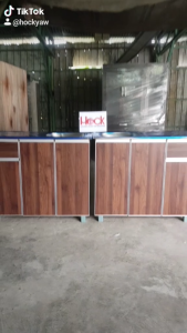 42 Inches Kitchen Sink Cabinet Walnut Color 542-L / 543-R Furniture