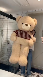 Thú nhồi bông Teddy mặc áo cute - Size từ 1m đến 1m7 - Quà tặng gấu bông teddy khủng lồ lông hoa cao cấp.