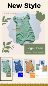 jumpsuit bayi polos murah jumper bayi perempuan lucu sehari-hari Jumper kerut baby girl polos murah