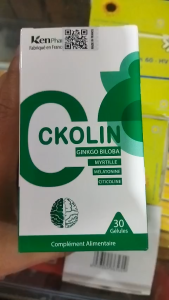 [ HÀNG CHÍNH HÃNG] Hoạt huyết dưỡng não CKOLIN Nhập khau Pháp - Giúp tăng cường tuần hoàn não lưu thông máu lên não  suy giảm trí nhớ  phòng ngừa tai biến  mất ngủ  đau đầu  đau mỏi vái gáy - hộp 30 viên.