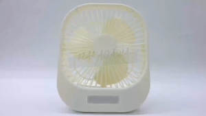6-Inch USB Rechargeable Folding Mini Fan With 180° Rotation And Night Light Function 3-Speed Wind Adjustment