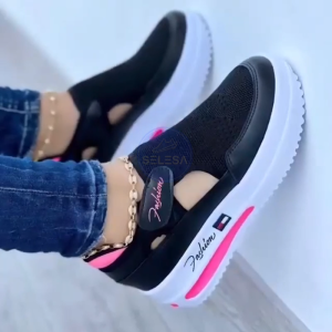 SELESA Kasut Perempuan Plus Size Slip On Shoes Woman Slip On Sneakers Women Platform Sneakers Women Plus Size