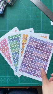 BF-C1121 Stiker Alphabet Huruf Angka Deco Aesthetic Dekorasi Buku Jurnal Sticker DIY Scrapbook Diary