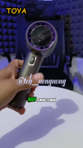 TOYA MINI kipas angin portable turbin fan 13800RPM portable LED Display AI mengurangi kebisingan