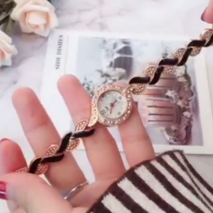 Promo Jam Tangan Wanita Kemewahan Keluaran Terbaru 2025 Strap Kristal Permata