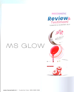 Flawless Glow Red Jelly - Ms Glow - Ekstra Glowing - Ekstrak Sakura - Bpom - Ms Glow Beauty - Skincare - Virgo Shoop
