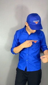 Áo sơ mi đoàn thanh niên Việt Nam form chuẩn đẹp chất lụa và kate VNO141