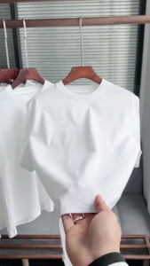 Bosgo T-shirt Baju Kaos Oversize Pria Putih Lengan Pendek Dewasa Distro Keren Premium Korean Style Round Neck