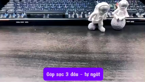 SKU802 - Dây Cáp Sạc Nhanh - Dây Sạc Tự Ngắt 3 Đầu 100W Micro USB Type C 3 trong 1 Dài 1m2